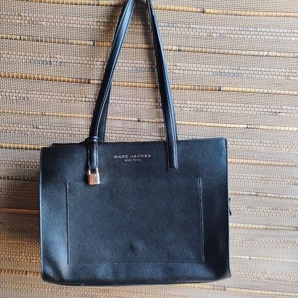 Marc Jacobs Black Leather Work Grind Tote Bag EUC - Picture 15 of 16